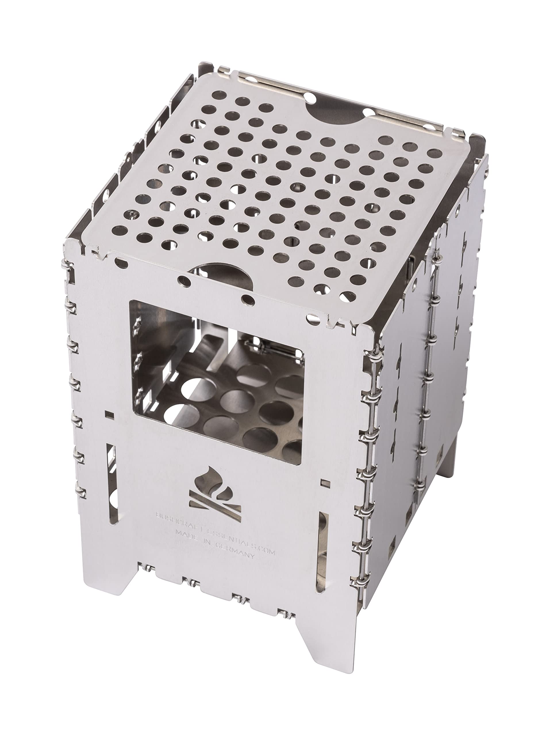 Bushcraft Essentials Wood Stove Bushbox XL Kit - Portable Camping Stove for Outdoor Cooking, Backpacking & Survival Gear