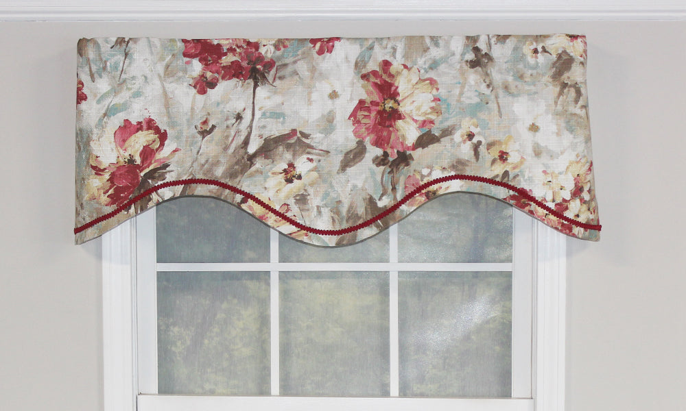 Tia Grande Cornice Valance - Elegant Window Valance for Living Room & Bedroom - Perfect for Home Decor & Interior Design