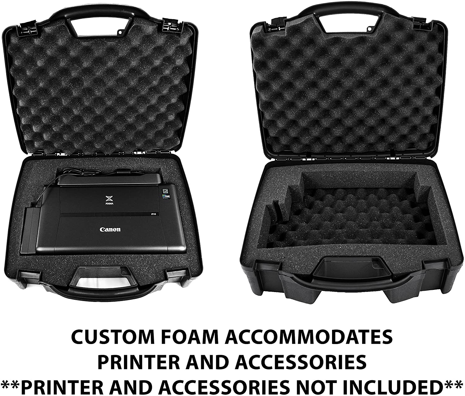 CASEMATIX Travel Case for Canon Pixma iP110 Wireless Mobile Printer - Portable Protective Storage Bag with Accessories Compartment | Perfect for Business Trips, Outdoor Printing & Office Organization