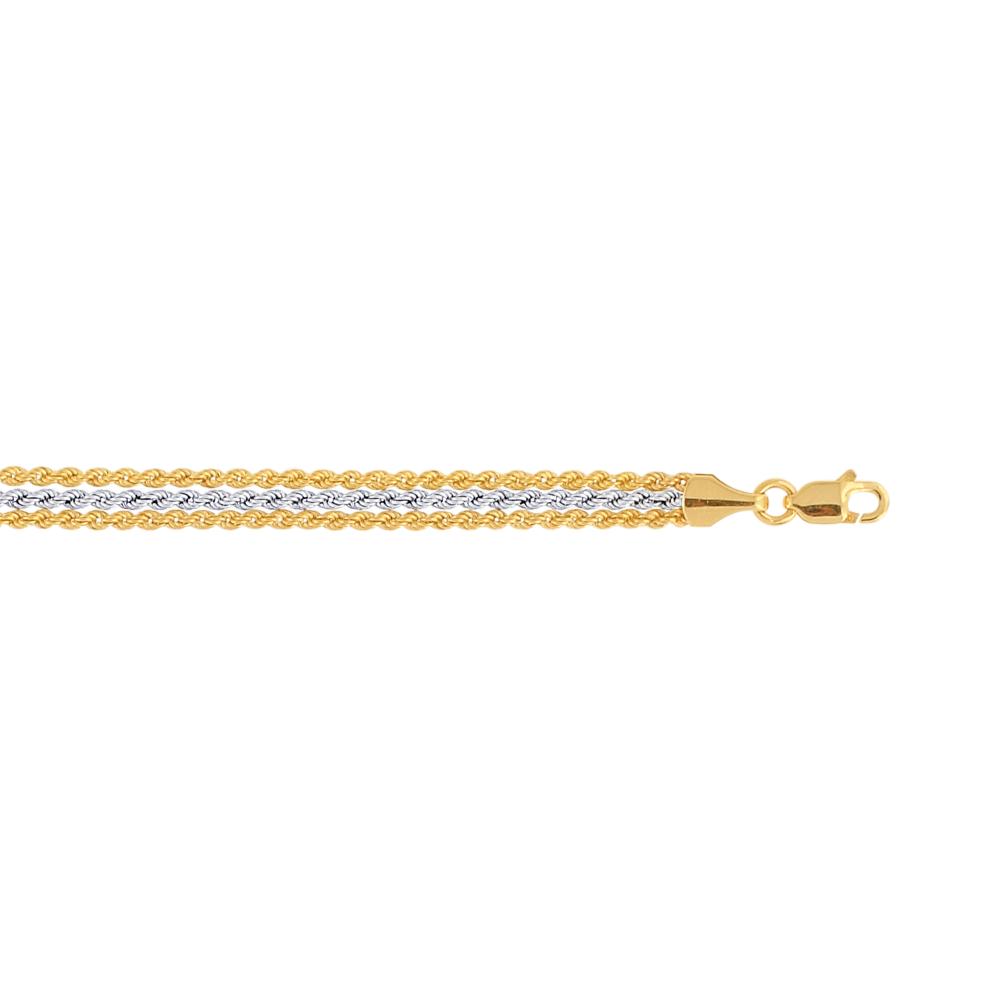 10K Gold Rope Chain Bracelet for Women - Dainty & Elegant Jewelry Gift for Birthday, Anniversary - Perfect for Everyday Wear & Special Occasions