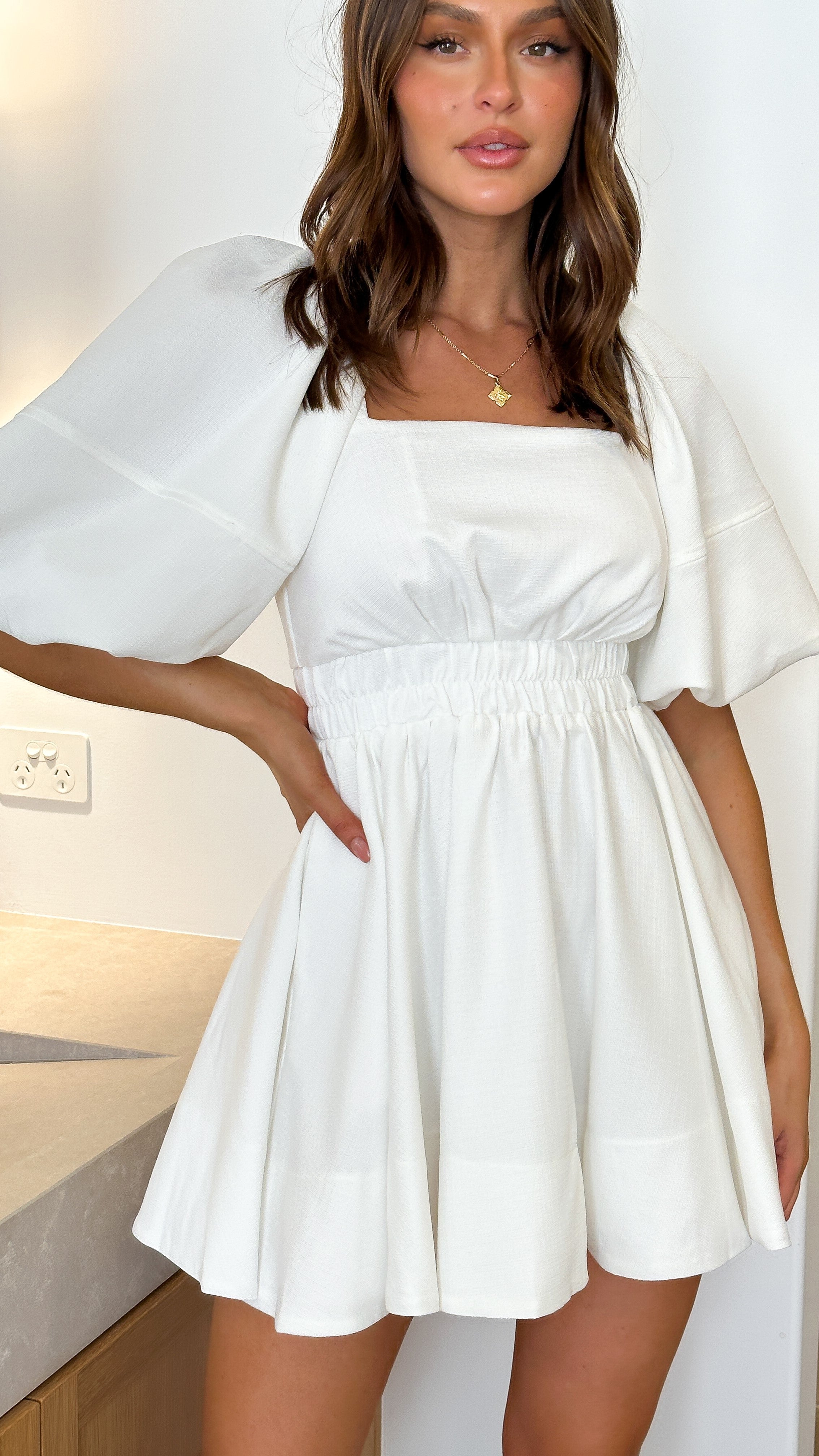 Amayah Mini Dress for Women - Elegant White Summer Party Cocktail Dress | Perfect for Weddings, Dates & Night Out