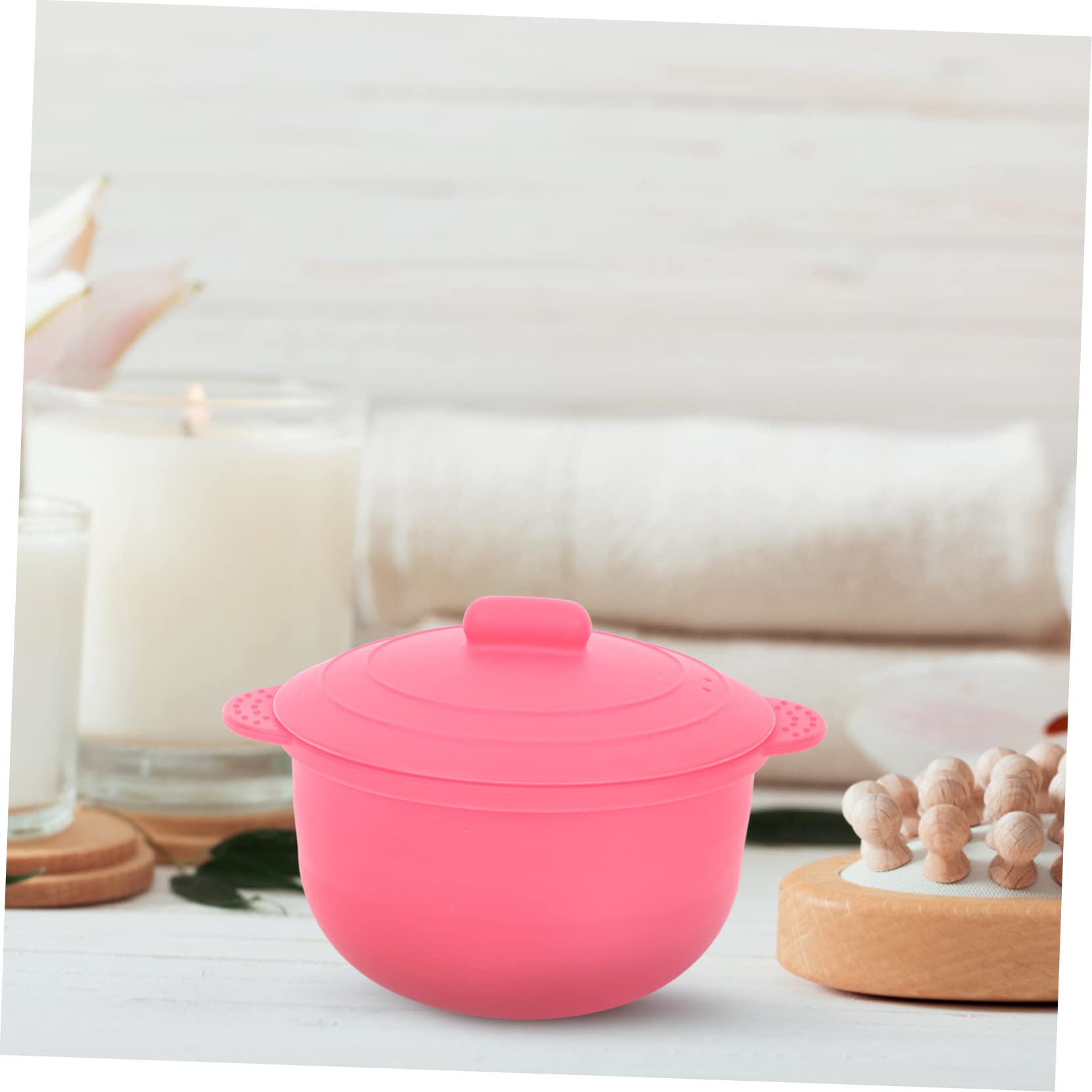 2pcs Portable Silicone Wax Melter Bowl - Travel Wax Heater for Hair Removal & Toiletry Supplies - HONMEET Wax Melting Container for DIY, Salon & Home Use