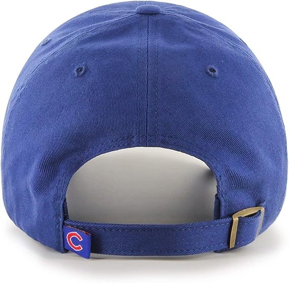 47 Brand Chicago Cubs Cleanup Adjustable Strapback Hat - Royal Blue Baseball Cap for Men & Women - Perfect for Games, Tailgating & Casual Wear