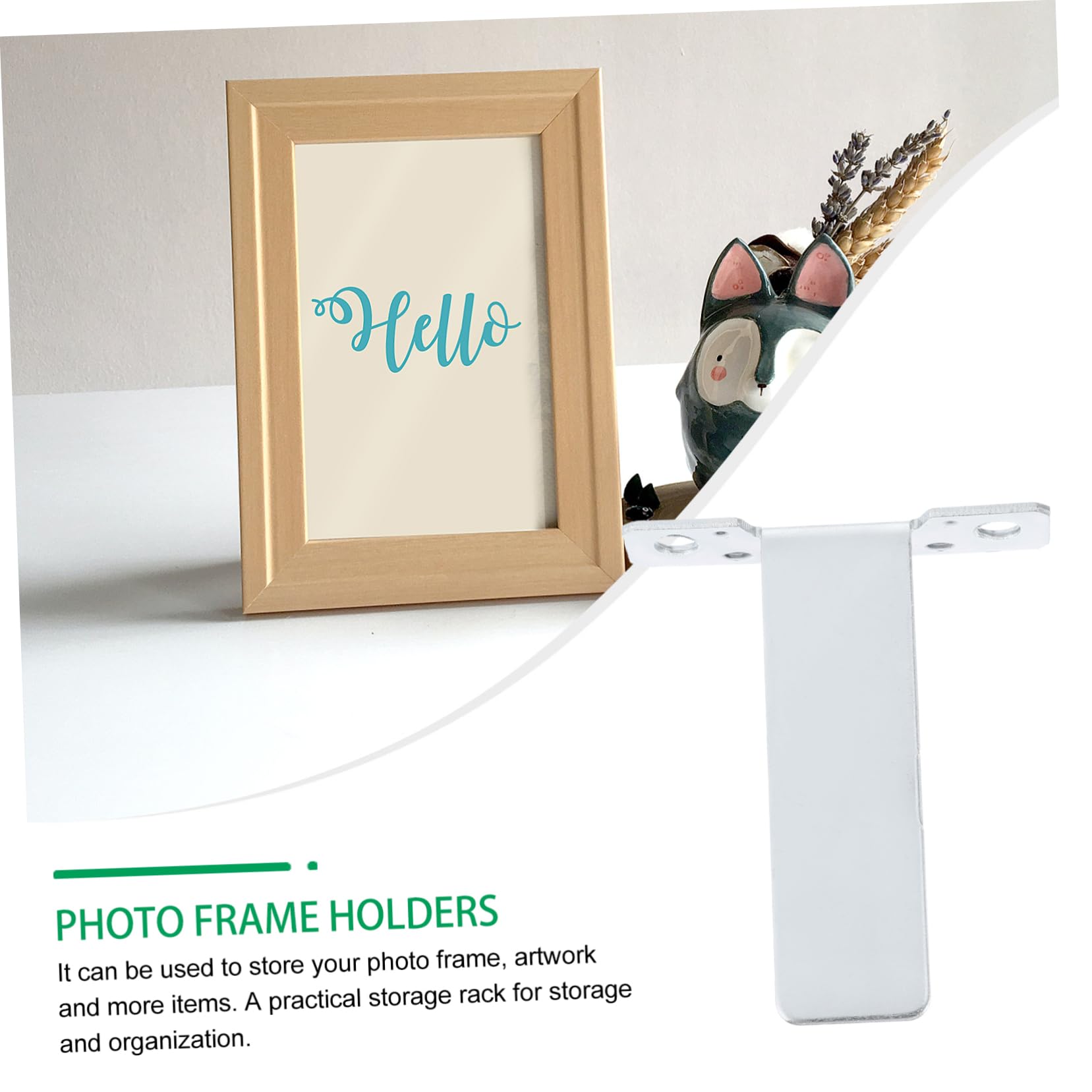 10pcs Metal Photo Frame Brackets - Artwork Display Racks, Picture Frame Stands & Holders for Wall or Desktop - Perfect for Home Decor, Office Display & Gallery Exhibitions