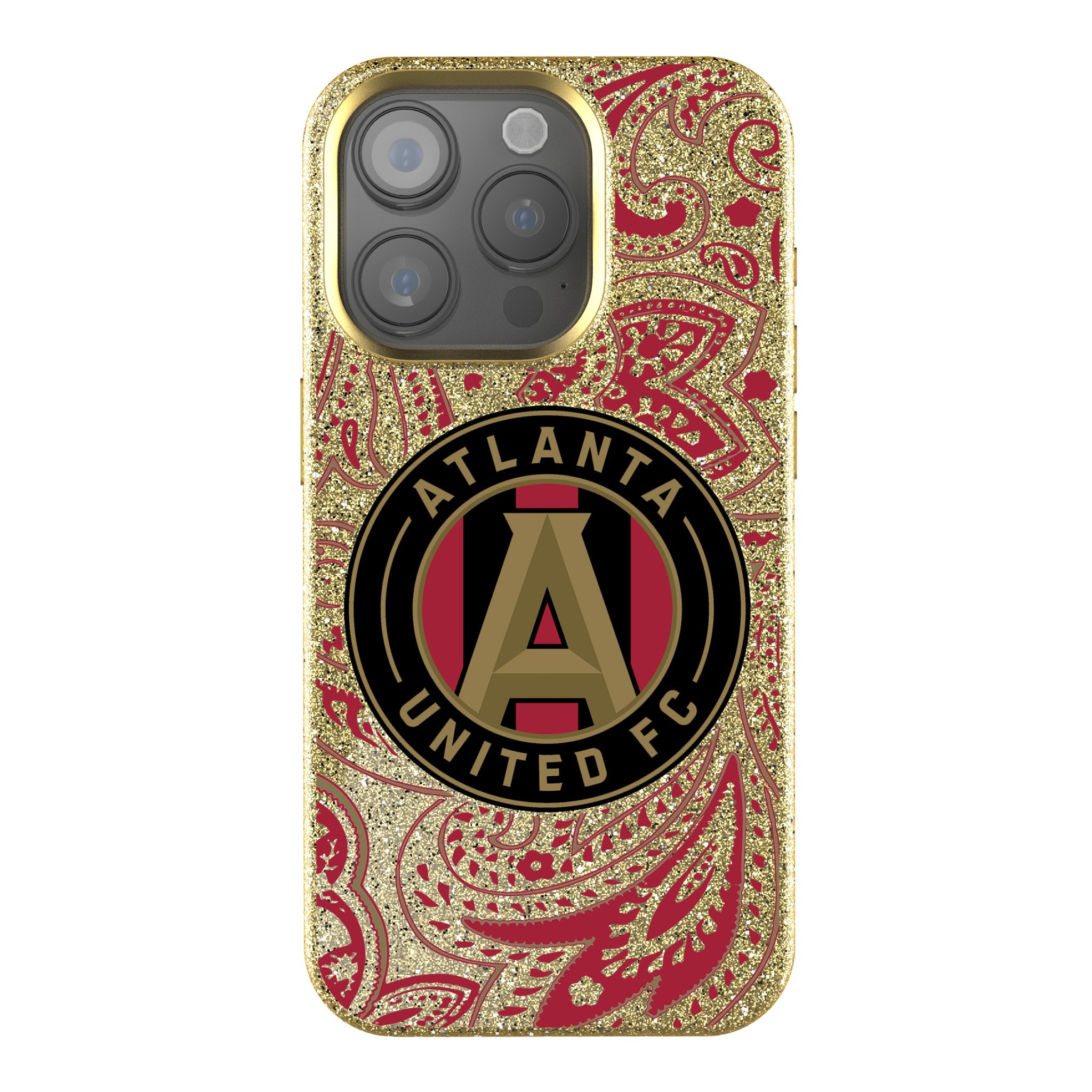 Atlanta United FC Paisley Bling Phone Case - Stylish Glitter Cover for iPhone & Samsung | Perfect for Soccer Fans & Game Days