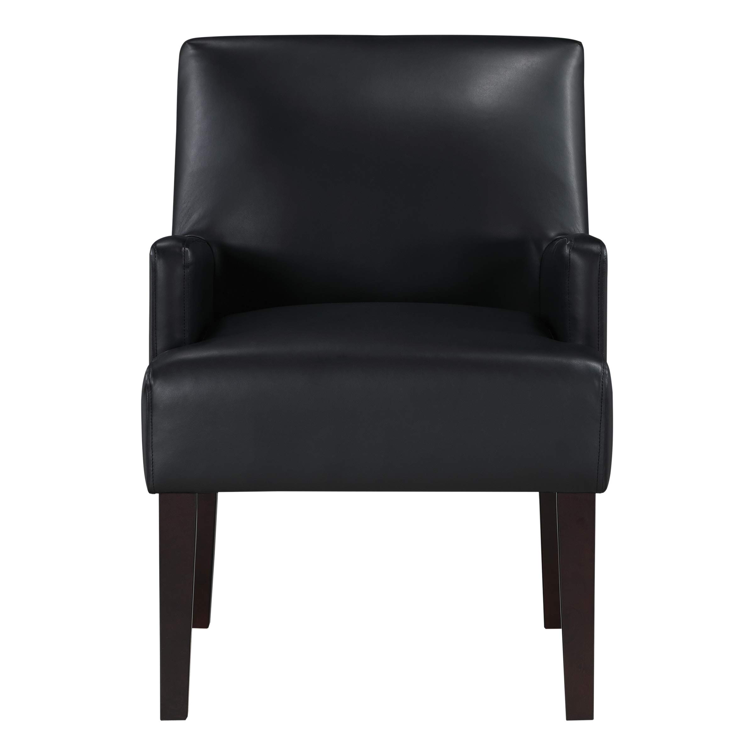 American Furniture Classics MST55-PD3 Corner Sectional Sofa in Black - Modern Living Room Seating for Small Spaces & Apartments