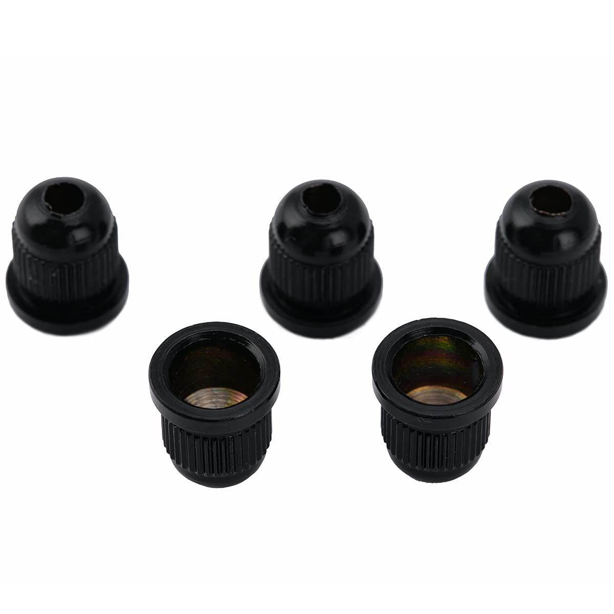 Musiclily Pro 13.2mm Steel Bass String Ferrules - String Through Body Replacement Parts for 4/5 String Electric Bass Guitar - Black (Set of 5) - Perfect for DIY Bass Guitar Repair & Upgrade