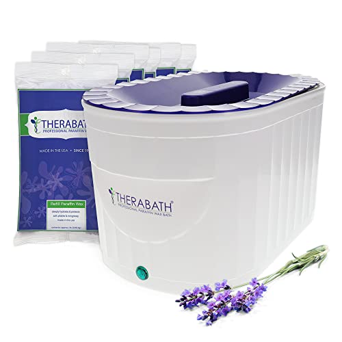 Therabath Professional Paraffin Wax Bath for Hands, Feet & Body - 6 lbs Lavender Scented Wax Therapy for Arthritis Pain Relief & Muscle Relaxation - Perfect for Home Spa Treatments & Post-Workout Recovery