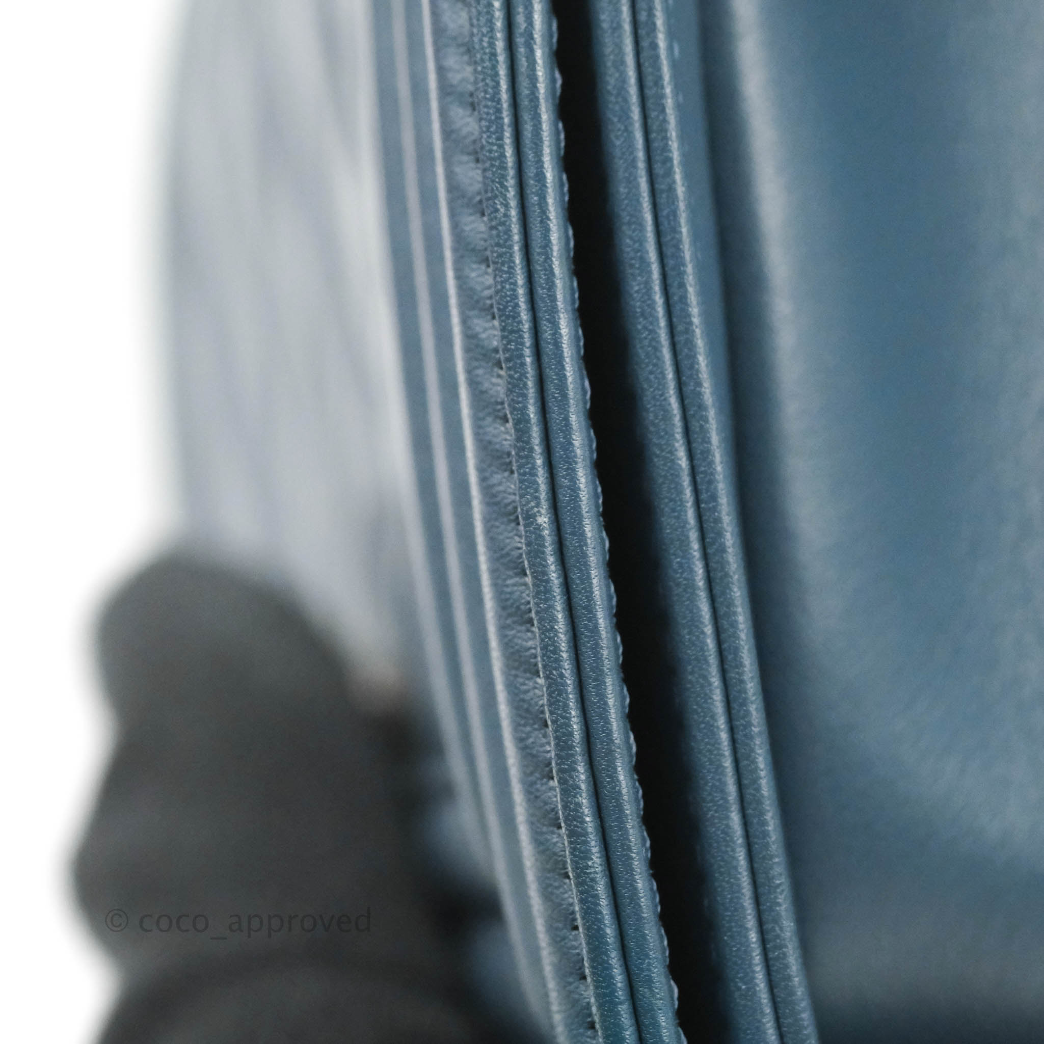 Chanel Boy Small Navy Blue Calfskin Leather Bag with Ruthenium Hardware - Perfect for Evening Events & Luxury Fashion Accessories