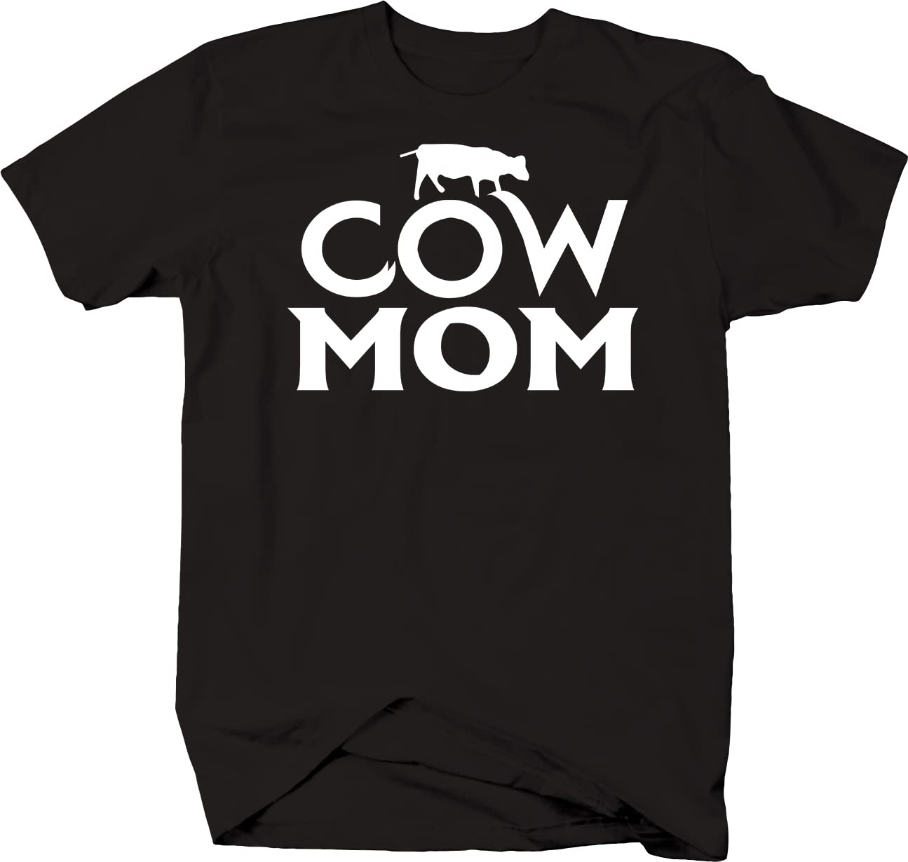 Funny Cow Mom Farmer Animal Lover T-Shirt for Men - Black | Perfect for Farm Enthusiasts & Dairy Lovers