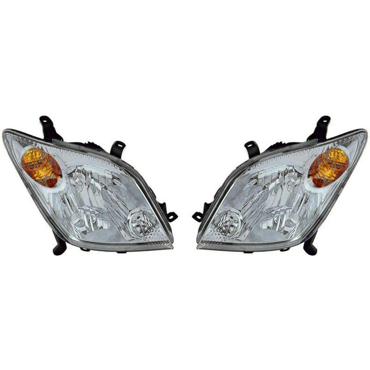 High-Performance Front Headlights Headlamps Pair Set - Compatible with 2004-2005 Scion xA | Left & Right Replacement Lights | Perfect for Night Driving & Off-Road Adventures