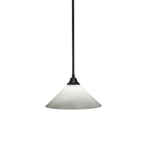 Toltec Lighting 1-Light Espresso Pendant Light Fixture (26-ES-318) - Perfect for Kitchen Island, Dining Room, or Entryway Lighting