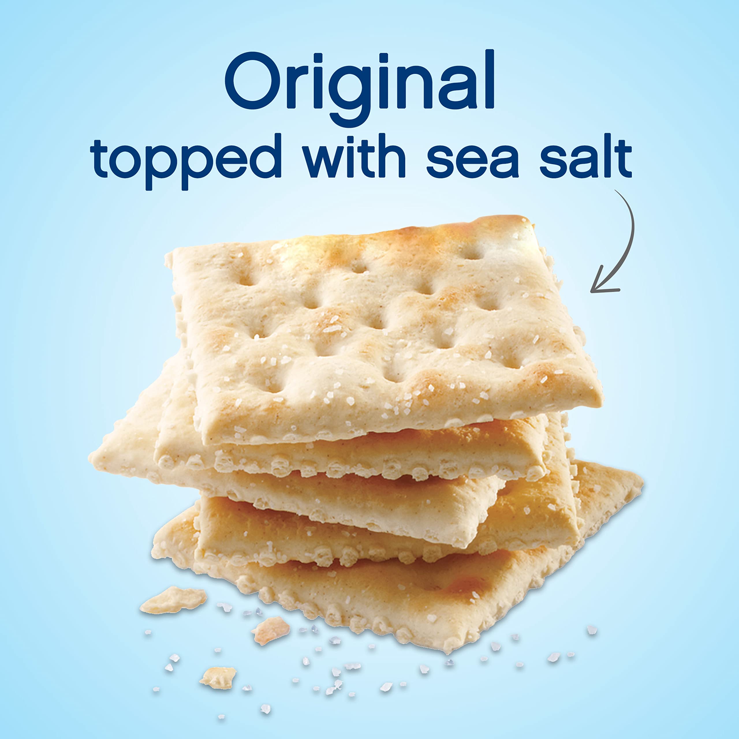 Premium Original Saltine Crackers - 12-16 oz Bulk Box - Healthy Lunch Snacks & Party Food for Office, School & Picnics