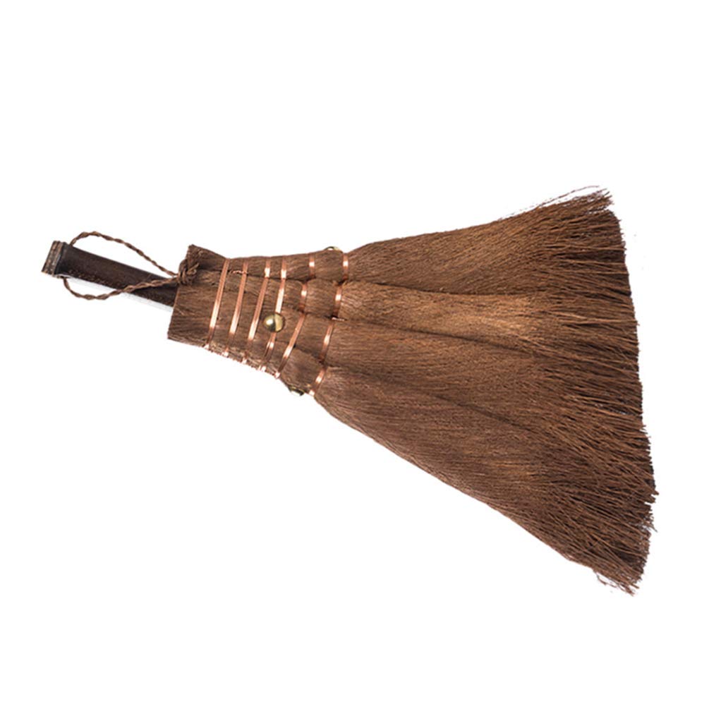 Natural Broom and Dustpan Set - Mini Desktop Cleaning Tools for Home, Office & Cage | Compact Sweeping Accessories for Dust, Pet Hair & Debris | Perfect for Small Spaces, Desks & Pet Cages