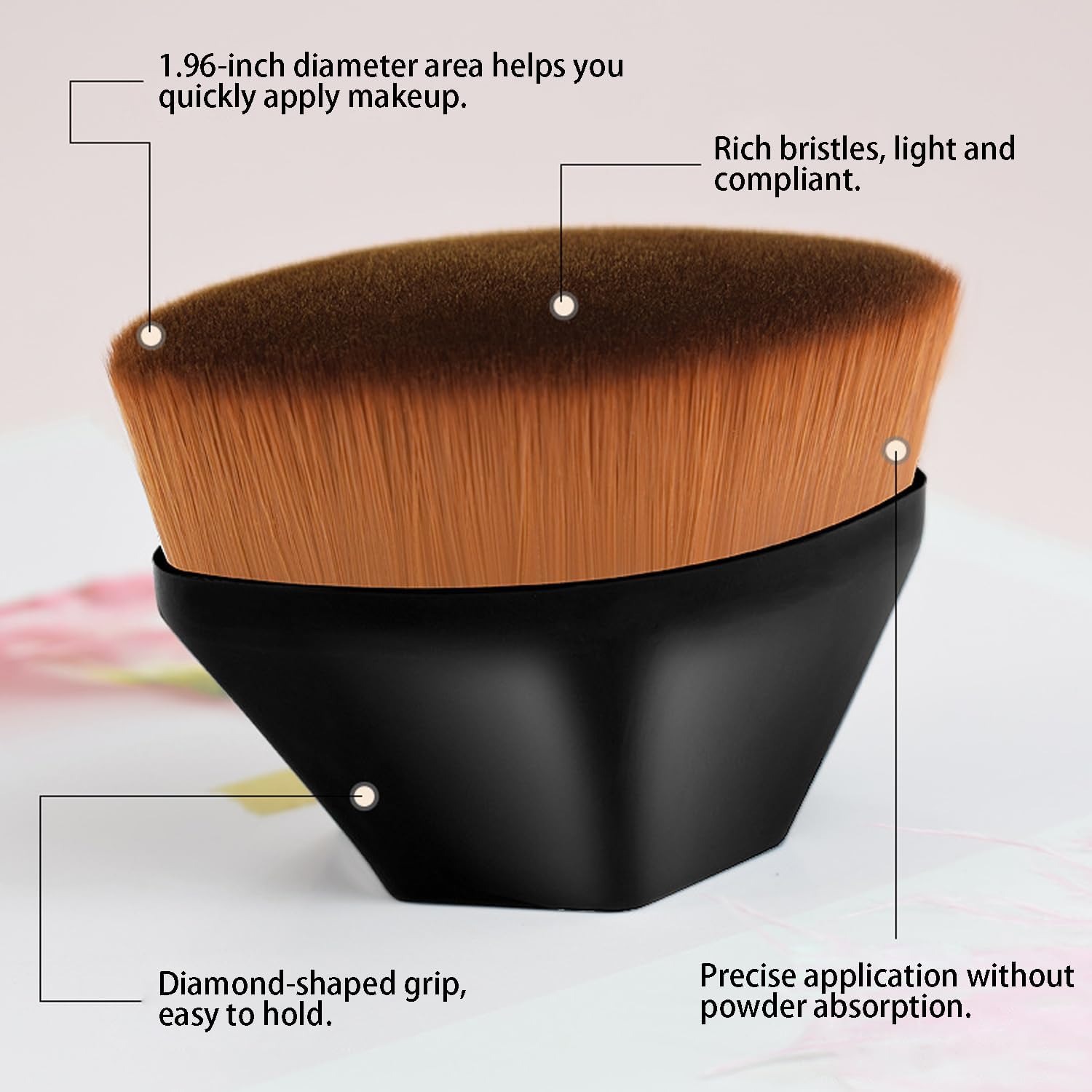 GOSK ENTERPRISE Professional Foundation Makeup Brush - Soft Blending Brush for Liquid, Cream & Blush | Perfect for Everyday Makeup & Professional Use | Ideal for Women's Beauty Routine & Makeup Artists