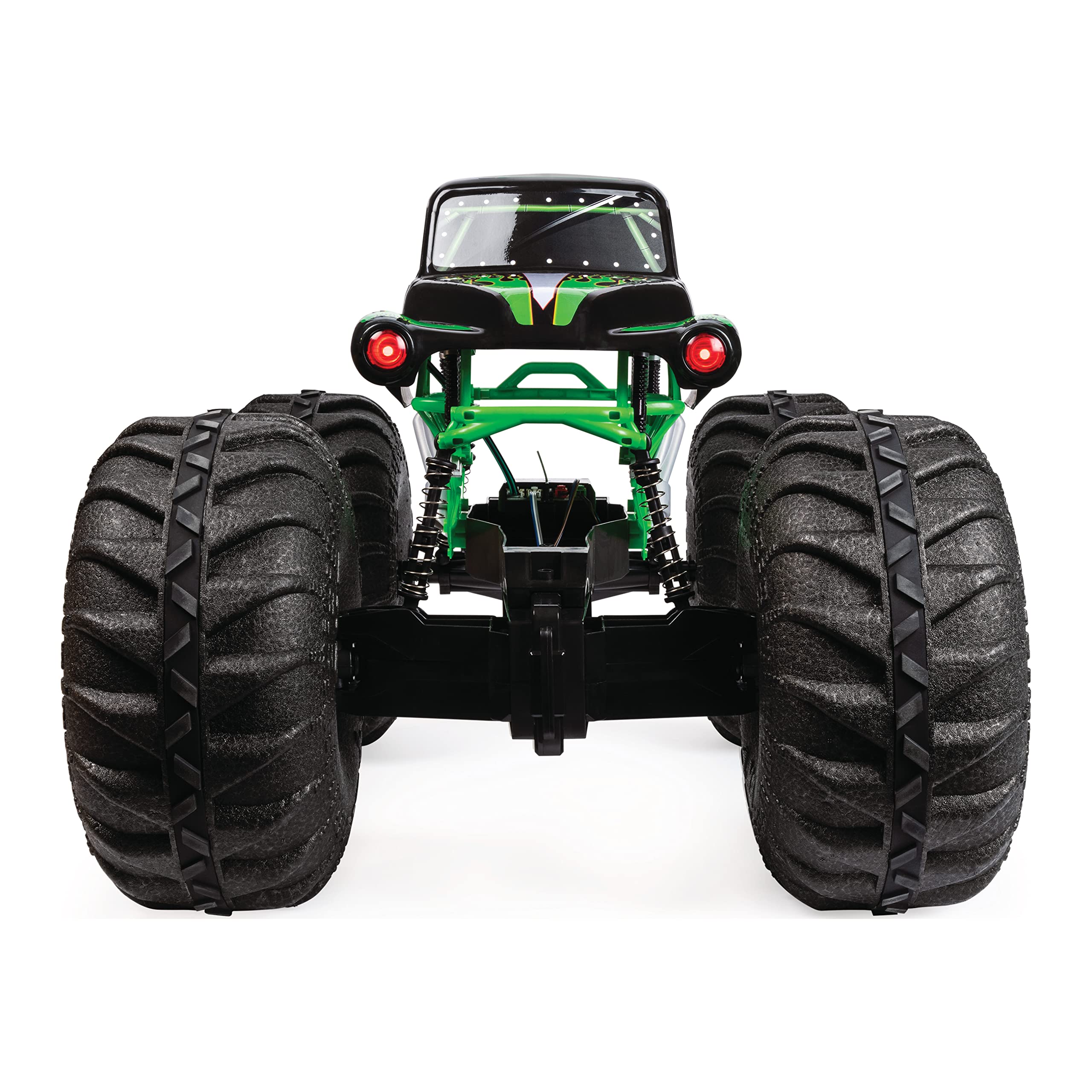 Monster Jam Official Mega Grave Digger 1:6 Scale All-Terrain RC Monster Truck with LED Lights - Remote Control Off-Road Vehicle for Kids & Adults, Perfect for Backyard Racing & Indoor Play