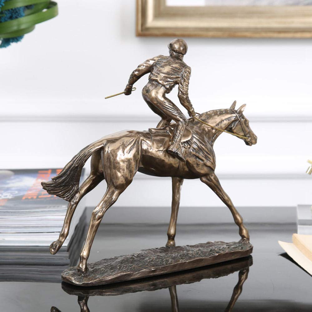 European Resin Horse Sculpture - Handcrafted Hanging Ornaments for Home Decor, Study Desk & Living Room | Perfect for Farmhouse, Rustic & Boho Interior Design Styles