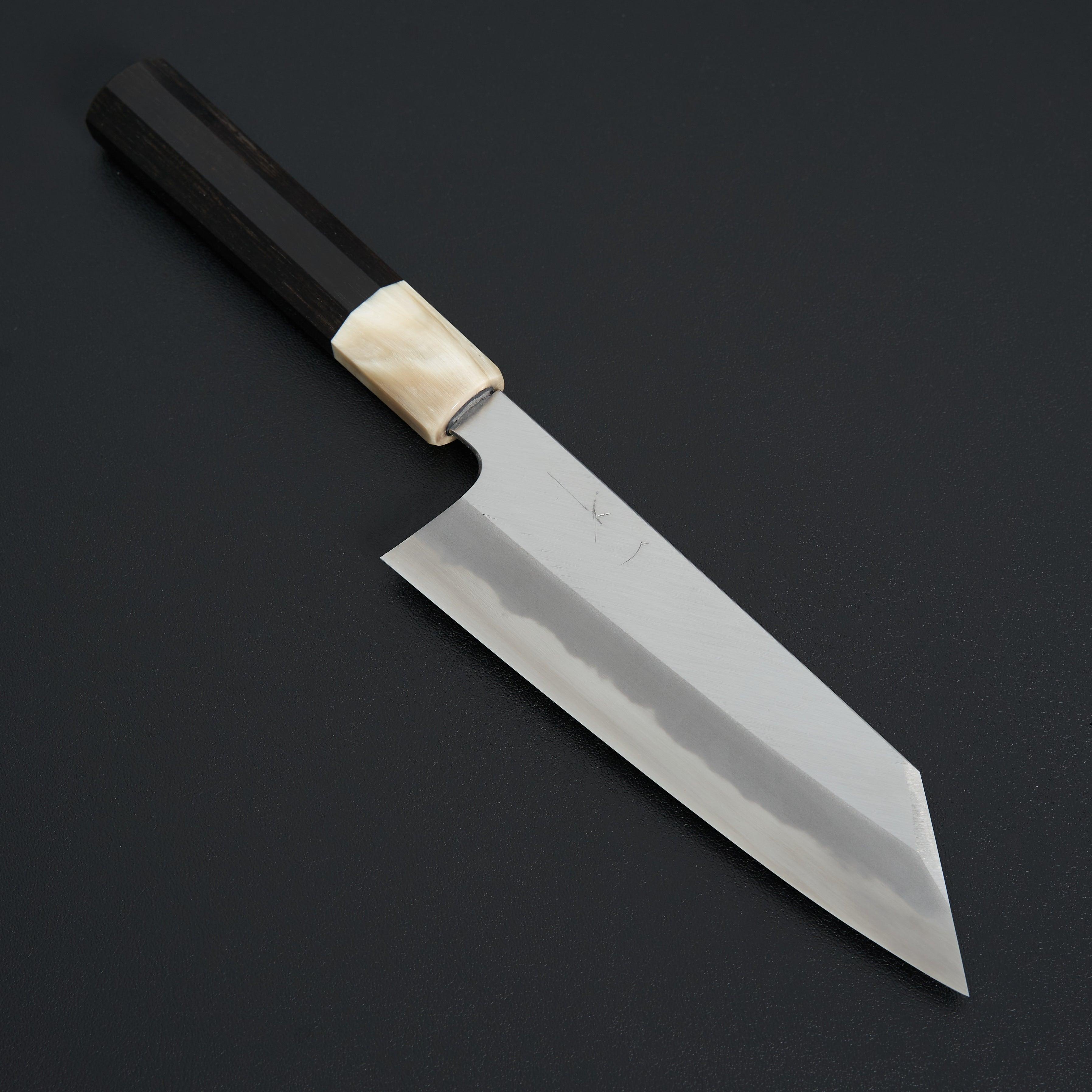 Premium Hitohira Tanaka Kyuzo Blue #1 Migaki Bunka Knife with Taihei Ebony Handle - Japanese Chef Knife for Slicing, Dicing & Precision Cutting - Perfect for Home Cooks & Professional Chefs
