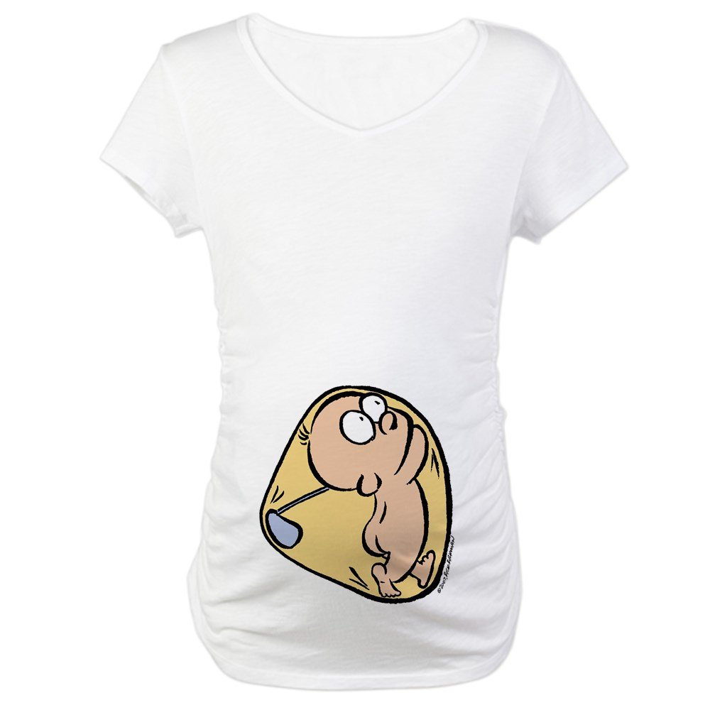 Funny Golf Maternity T-Shirt for Pregnant Women - Comfortable Cotton Tee for Expecting Moms - Perfect for Golf Outings, Baby Showers & Pregnancy Announcements