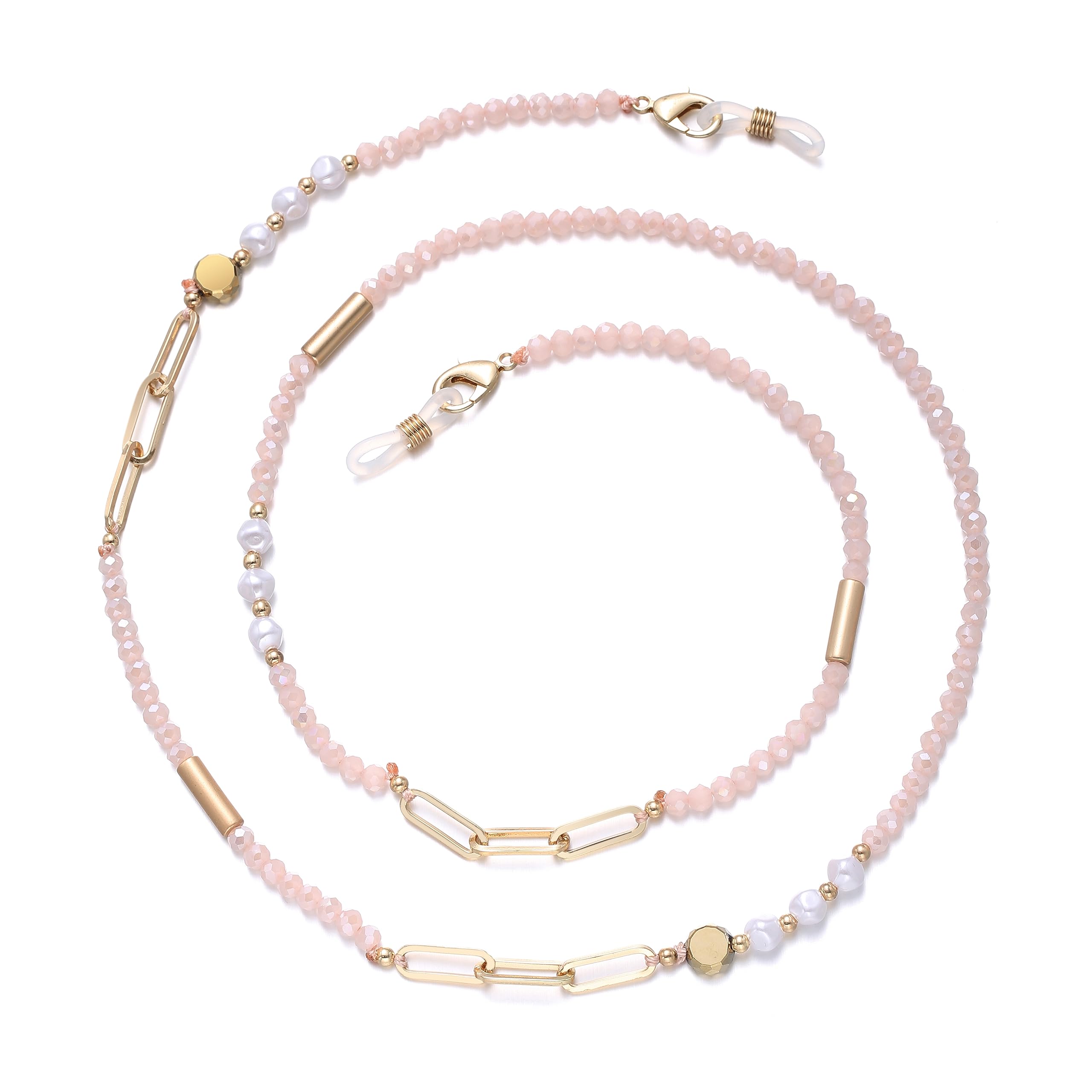 ERNAULO Women's Eyeglass Chain - Crystal Beaded Glasses Holder Necklace for Women | Perfect for Reading, Driving & Fashion Accessories