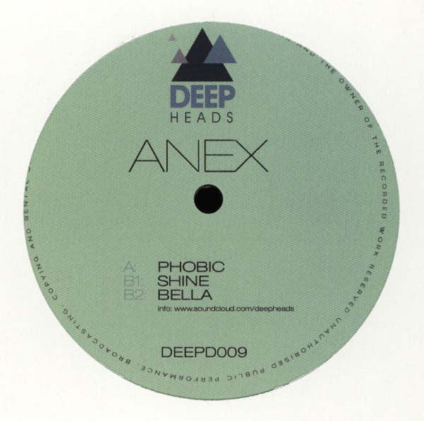 Anex – Phobic Deep Heads – DEEPD009 | Techno & Deep House Vinyl Record | Perfect for DJ Sets & Electronic Music Collectors