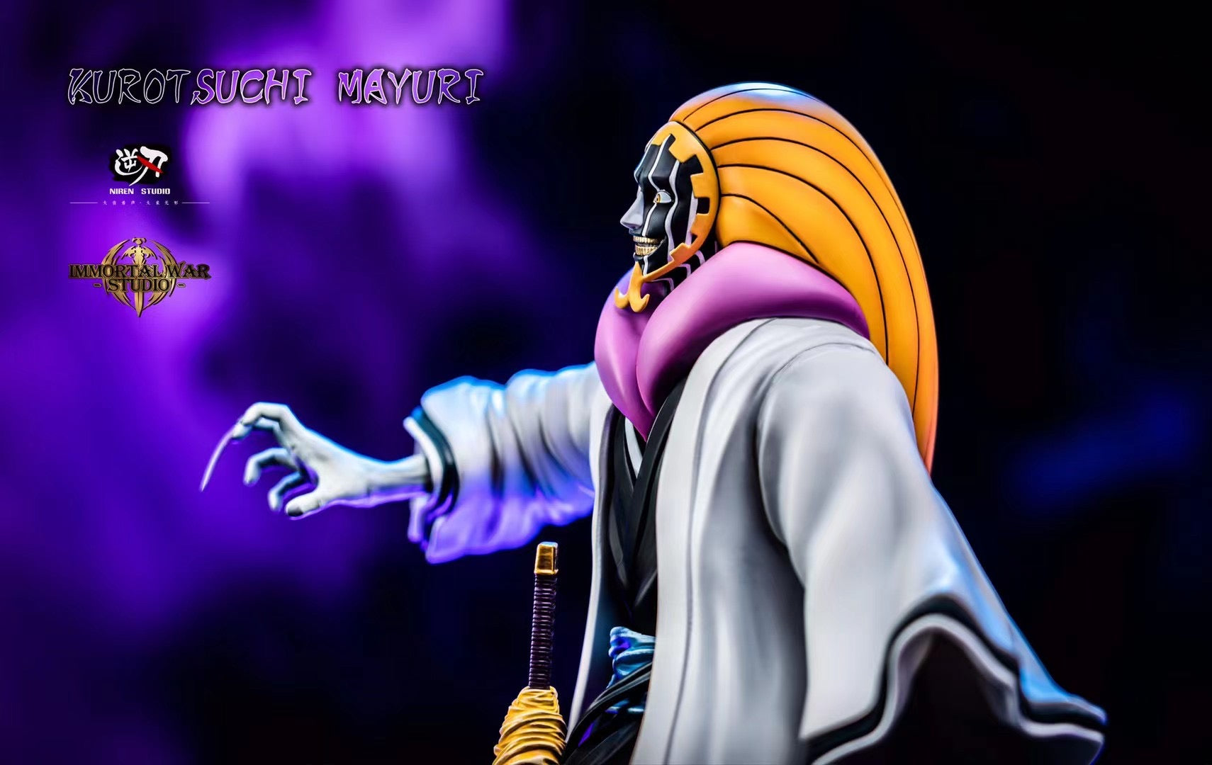 Niren x IW Studio Mayuri Kurotsuchi Bleach Blood War Arc Anime Figure - Collectible Action Figure for Anime Fans & Bleach Merchandise Collectors | Perfect for Display, Gifts, and Anime Conventions