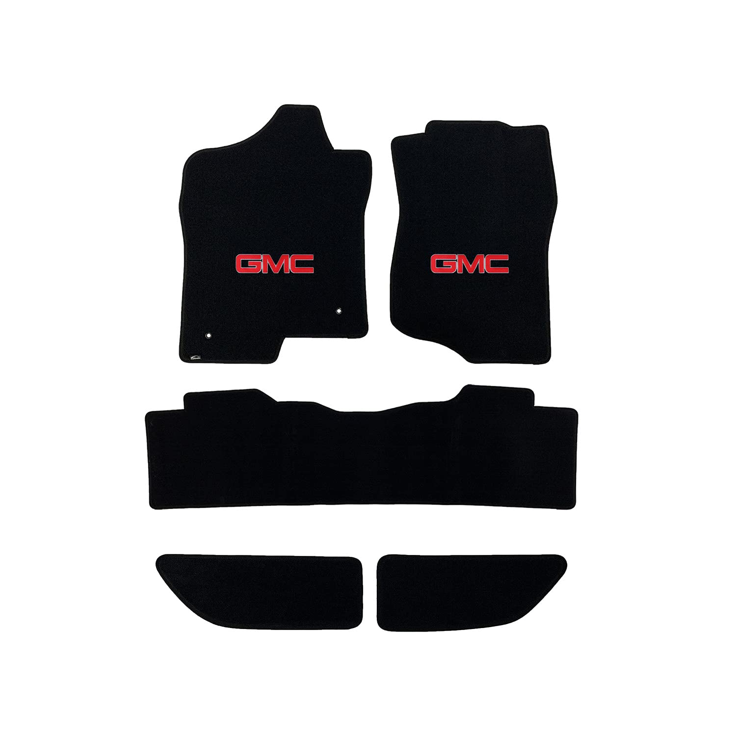 Premium Luxury Custom-Fit Carpeted Floor Mats for GMC Yukon XL (2007-2010) - 5-Piece Set with Second Row Bench Seat - Charcol - Perfect for All-Weather Protection & Interior Style Upgrade