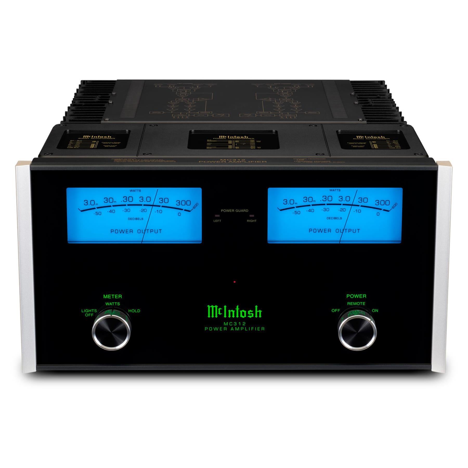 McIntosh MC312 2-Channel Solid State Power Amplifier - High-Fidelity Audio for Home Theater & Stereo Systems | Perfect for Audiophiles & Music Enthusiasts