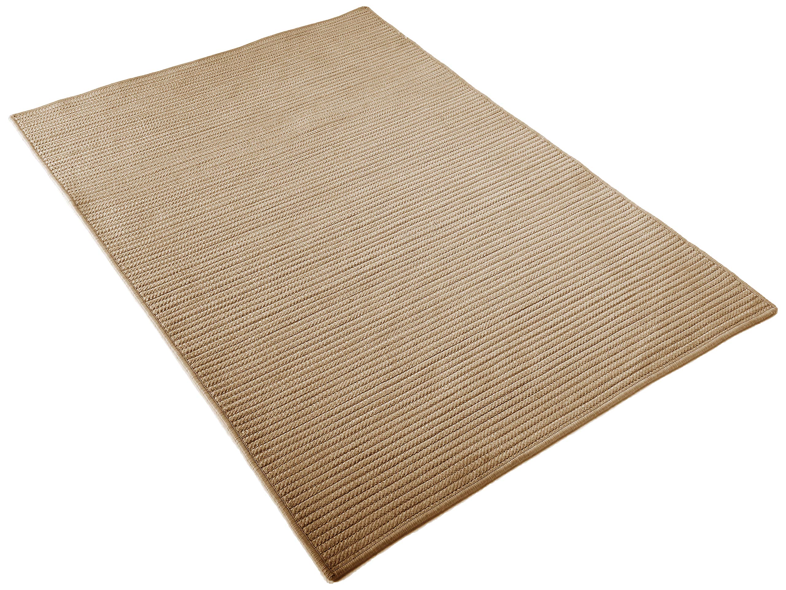 Simply Home Solid Cashew Area Rug 5x8 - Soft & Durable for Living Room, Bedroom, or Office - Neutral Beige Home Decor