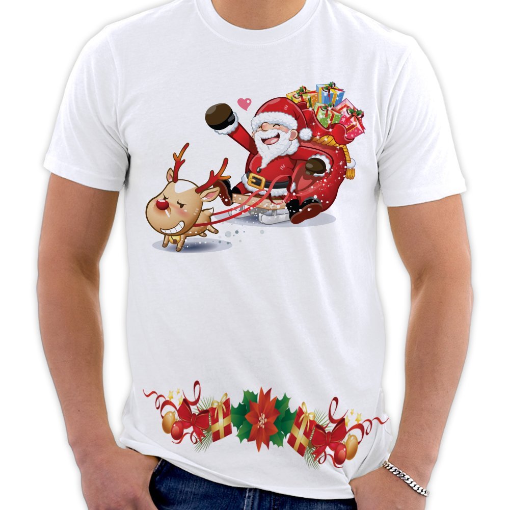 Picontshirt Men's Winter Christmas T-Shirt Collection - Cozy Holiday Style 01 | Perfect for Christmas Parties, Gift Giving & Festive Family Gatherings