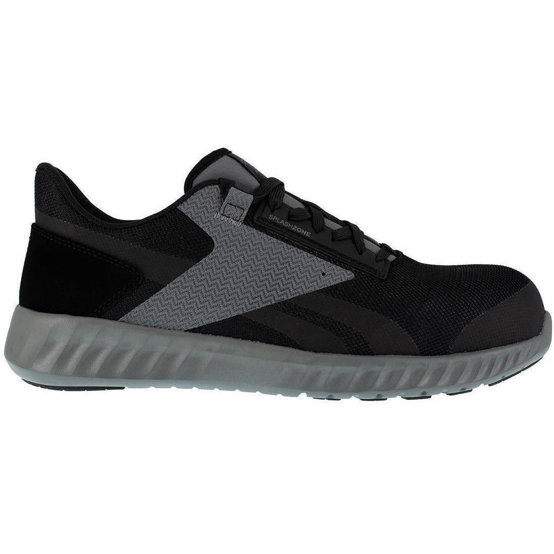 Sublite Legend Composite Toe Athletic Work Shoes for Men - Lightweight Safety Shoes Black/Gray - Perfect for Construction, Warehouse & Industrial Work