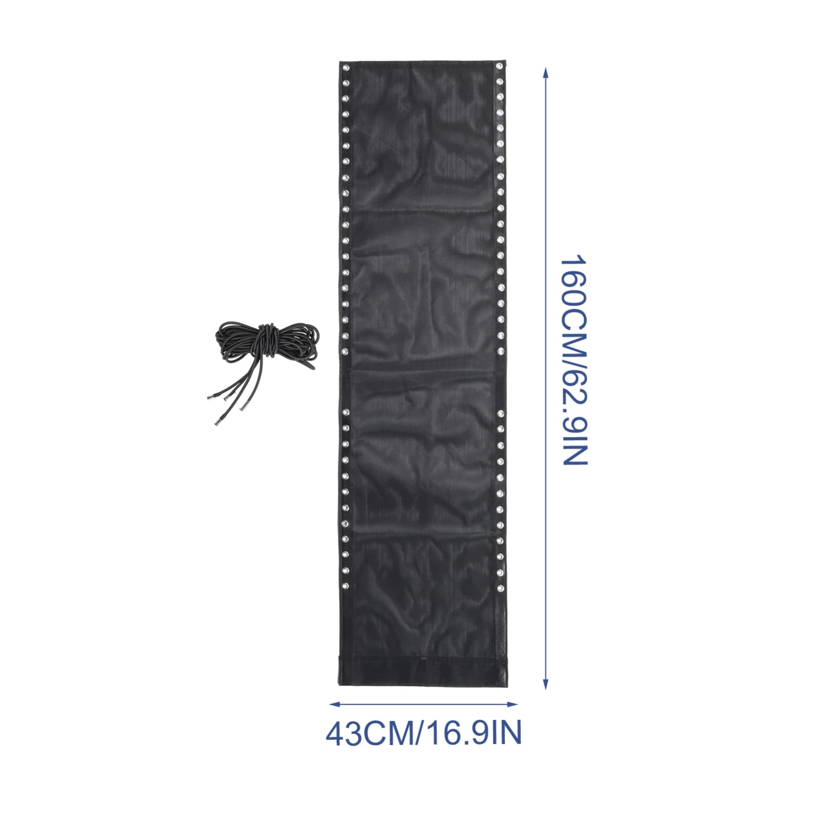 Cabilock Beach Chair Replacement Fabric - Heavy Duty Black Outdoor Chair Cover for Lounge, Recliner & Folding Chairs | Durable Outdoor Accessories for Patio, Poolside, Camping & Beach Relaxation