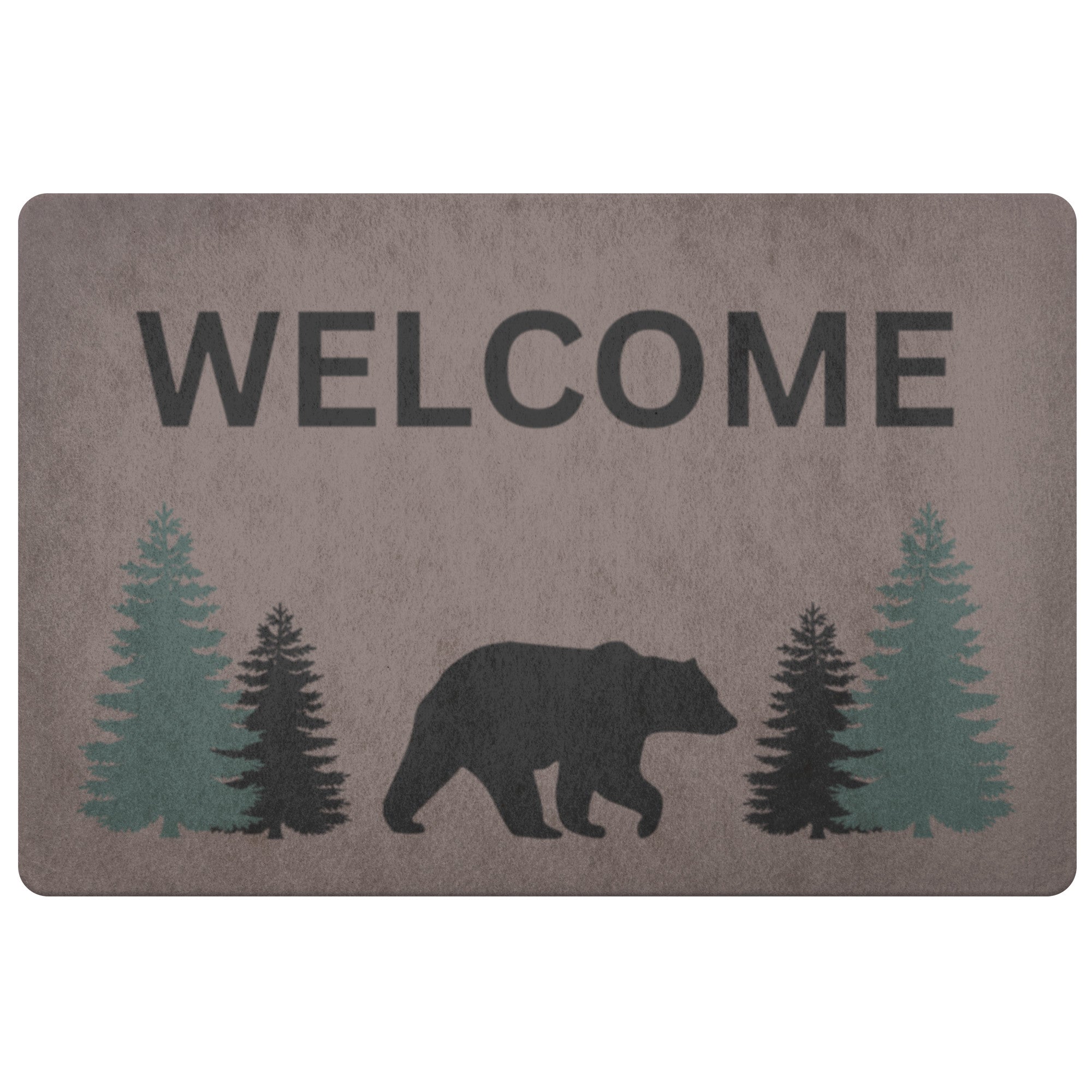 Bear Welcome Mat - Lightweight Indoor/Outdoor Door Mat for Cabin & Lodge Decor - Perfect for Entryway, Porch, and Patio Use