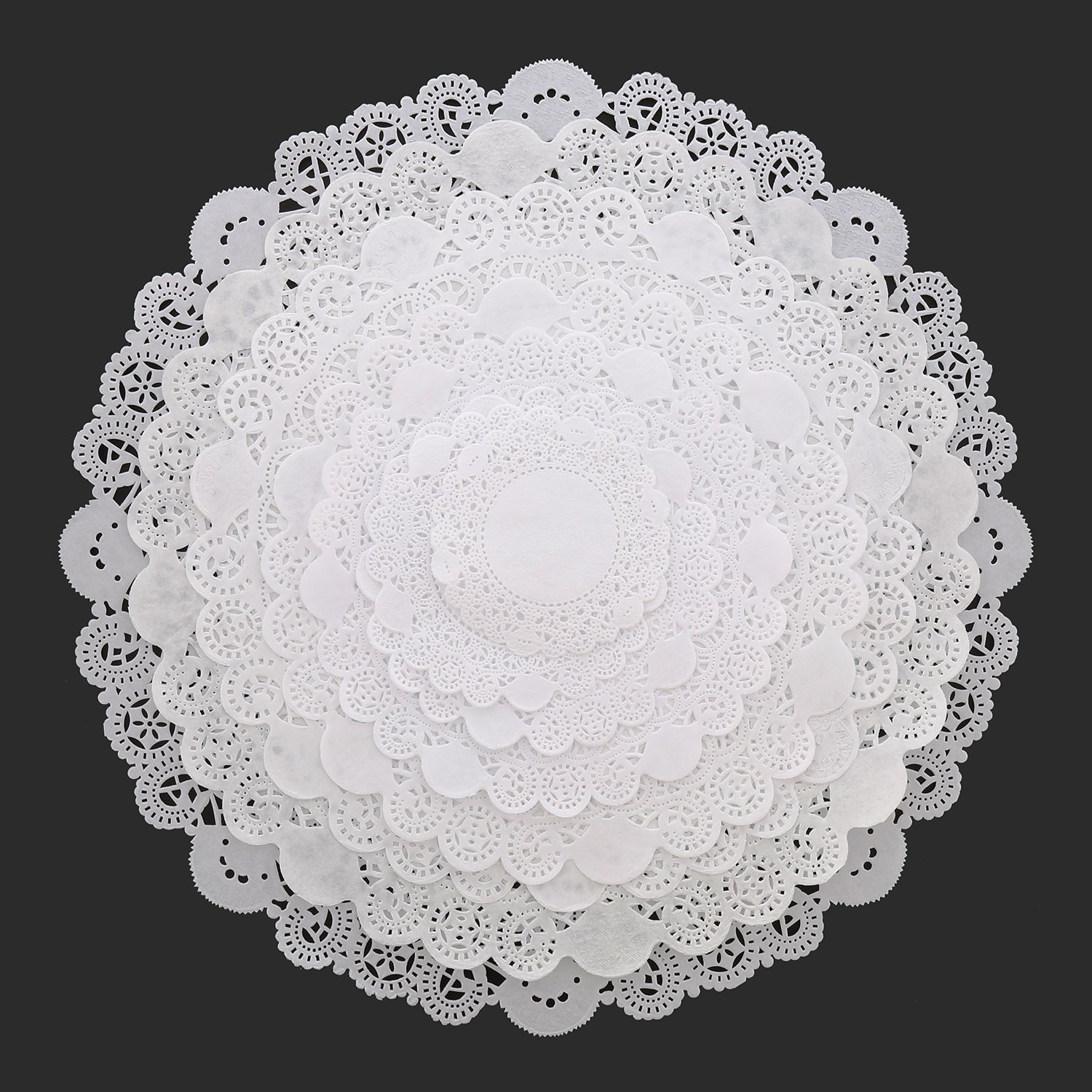 Royal 4 Inch Disposable Paper Lace Doilies - 10,000 Count Bulk Pack for Weddings, Parties & Cake Decorations