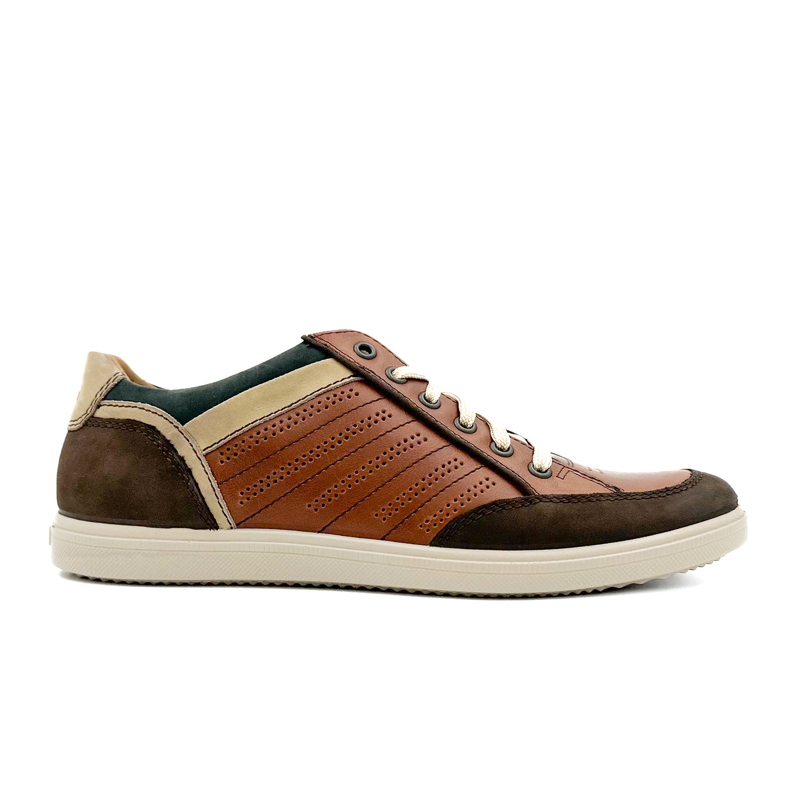 Jomos 316216 Men's Lace Up Dress Shoes in Capucino/Cognac - Premium Leather Oxfords for Business, Formal & Wedding Occasions