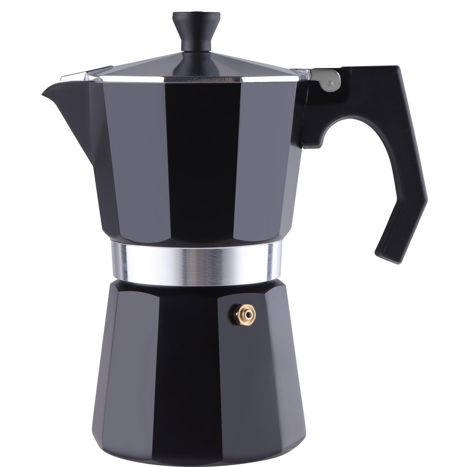 Wedrink 6-Cup Stovetop Espresso Maker - Aluminum Moka Pot for Cuban & Italian Coffee - Perfect for Home Brewing, Camping & Gifts