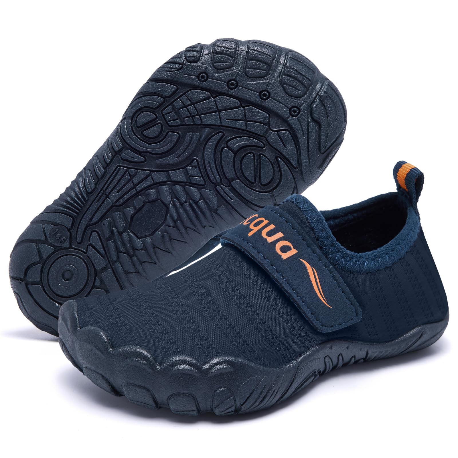 **Racqua Toddler Water Shoes for Boys & Girls - Quick Dry Aqua Shoes for Kids, Barefoot Beach Shoes - Perfect for Swimming, Beach Play & Water Activities**