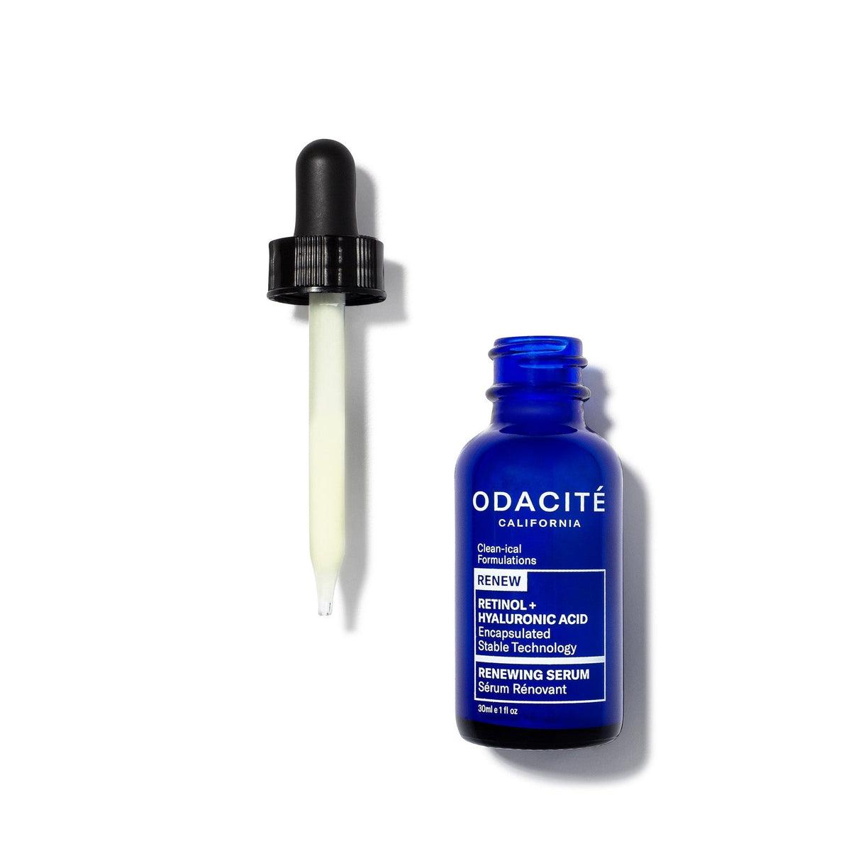 Retinol + Hyaluronic Acid Anti-Aging Face Serum for Wrinkles & Hydration - Night Repair Treatment for Glowing Skin