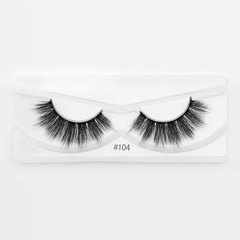Premium 50-Pack Mixed Mink Eyelashes with Brush - Natural Looking False Lashes for Daily Wear, Parties & Special Occasions