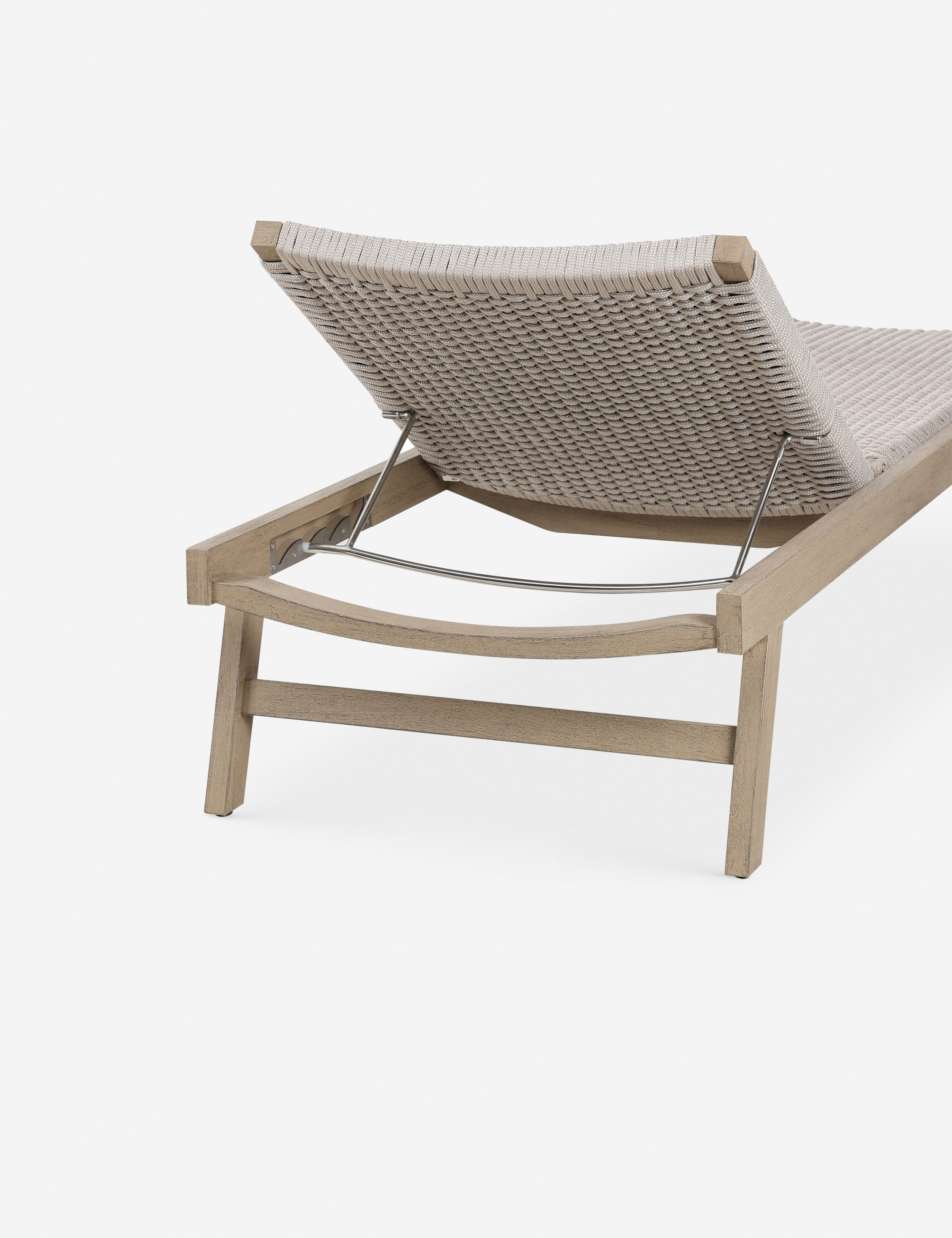 Delmar Indoor Outdoor Chaise Lounge - Modern Patio Furniture for Poolside, Garden, and Backyard Relaxation