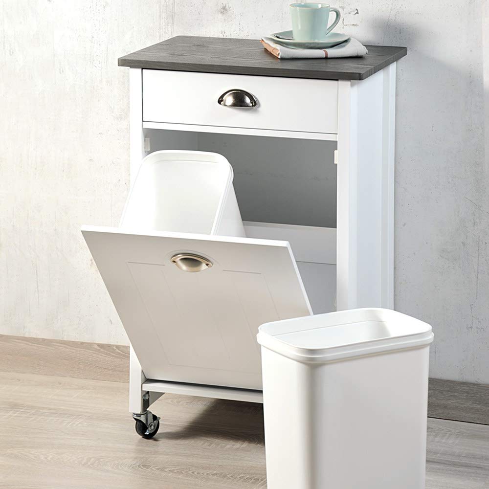79 cm Kitchen Trolley Cart - Stainless Steel Rolling Utility Cart with Locking Wheels for Kitchen, Pantry, or Garage Organization