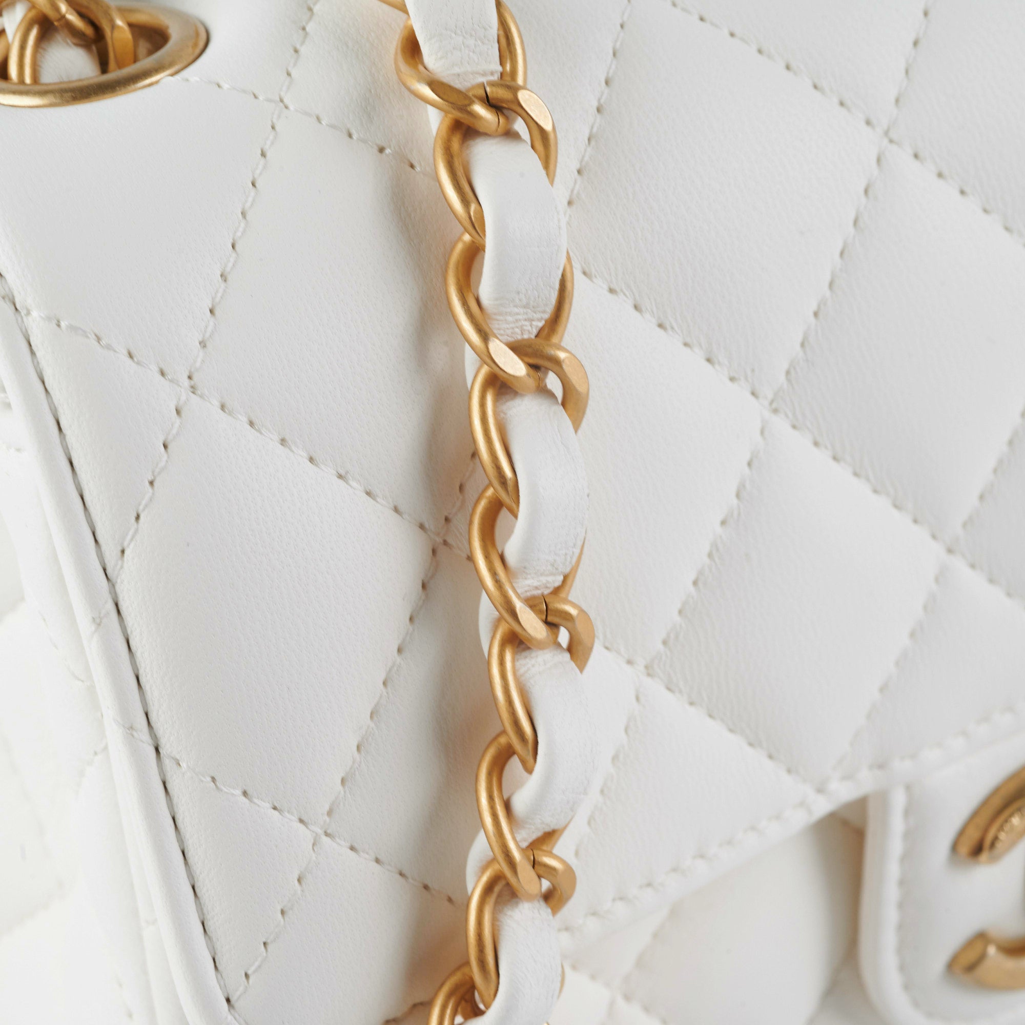 Chanel Classic Flap Bag in White - Luxury Designer Handbag for Women | Perfect for Parties, Weddings & Everyday Elegance