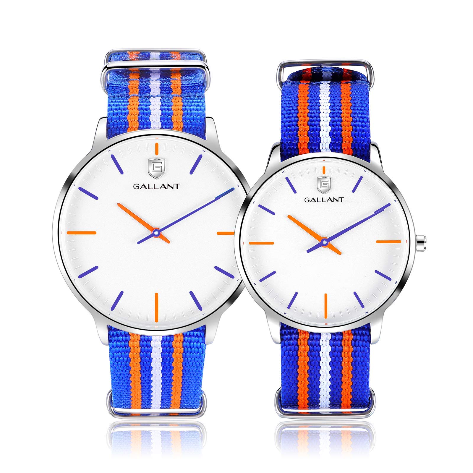 Quartz Wrist Watch Couple Set - Ultra Thin Men's & Women's Matching Watches with Steel Mesh Bracelet, Classic Casual Lovers Gifts for Anniversary, Valentine's Day & Romantic Dates