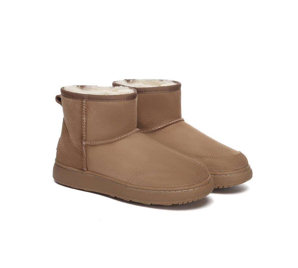 Australian Shepherd® Genuine Sheepskin UGG Boots - Women's Wool Ankle Mini Classic Boots for Winter Comfort & Outdoor Wear | Perfect for Casual, Home & Cold Weather Use