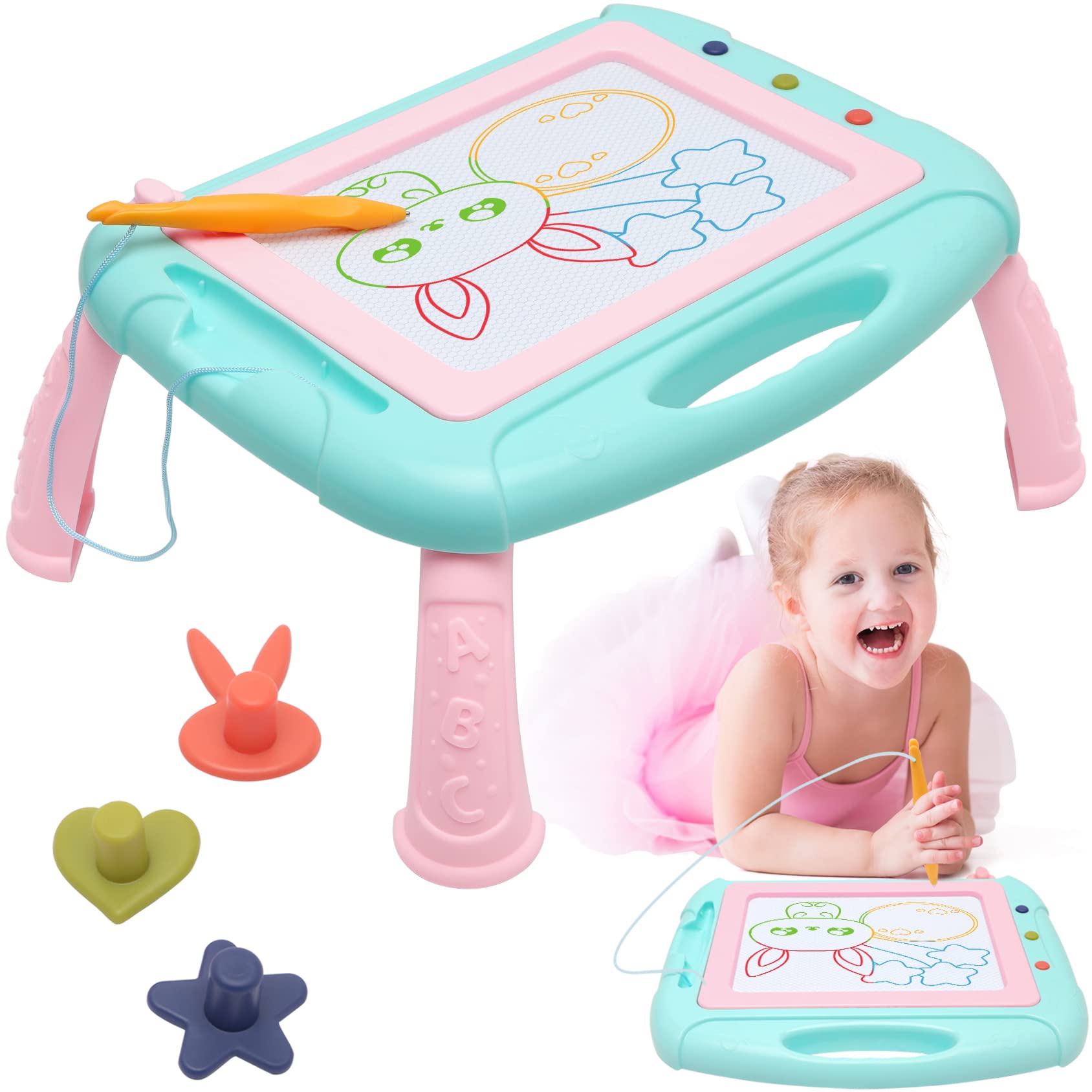 Magnetic Drawing Board for Toddlers 1-3 Years - Perfect Birthday & Easter Gift