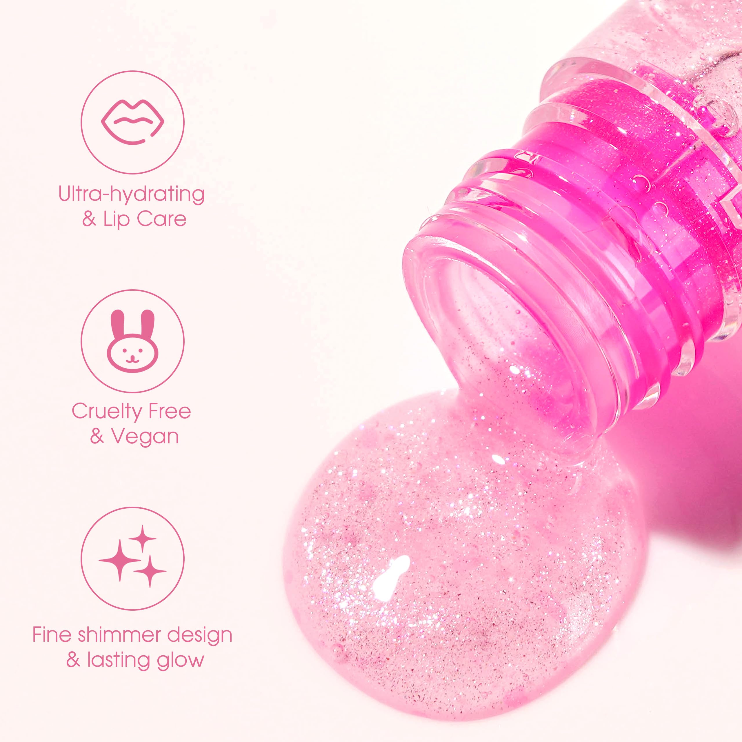 Unidollss MOOD Color Changing Lip Oil - Hydrating & Plumping Lip Gloss with Shimmer Finish, Non-Sticky Tinted Lip Balm for Smooth, Glossy Lips | Long-Lasting Moisture for Day & Night Wear, Perfect for Date Night, Parties & Everyday Makeup