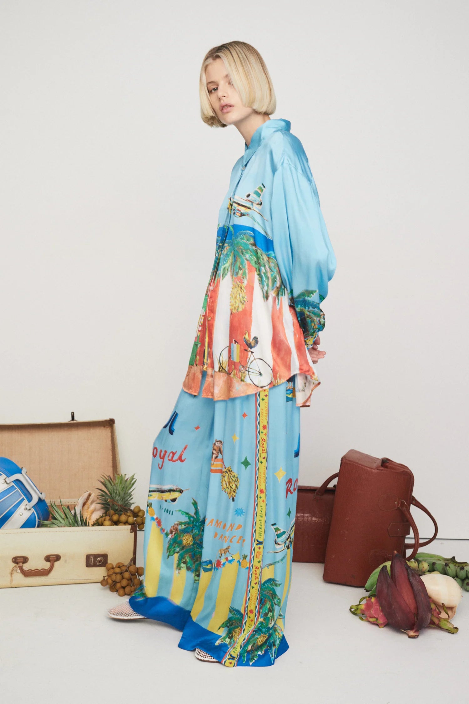 All Aboard Silk Shirt for Women - Elegant Long Sleeve Blouse for Work, Party & Special Occasions