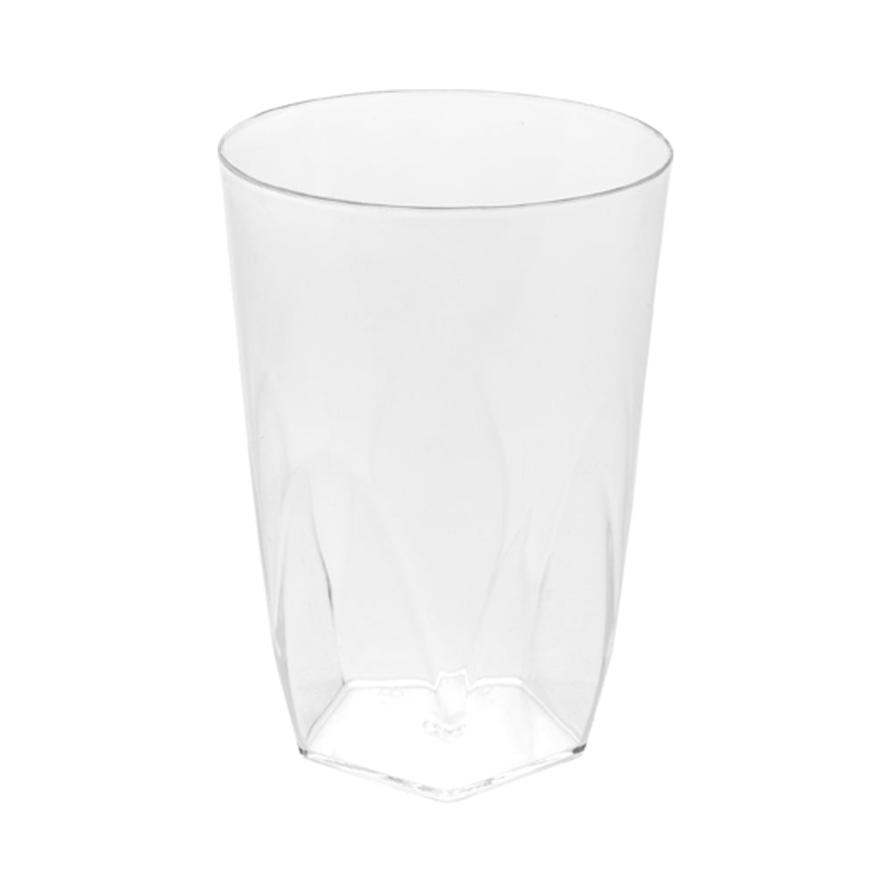 5 oz Round Clear Plastic Edge Glass Containers - 2.25