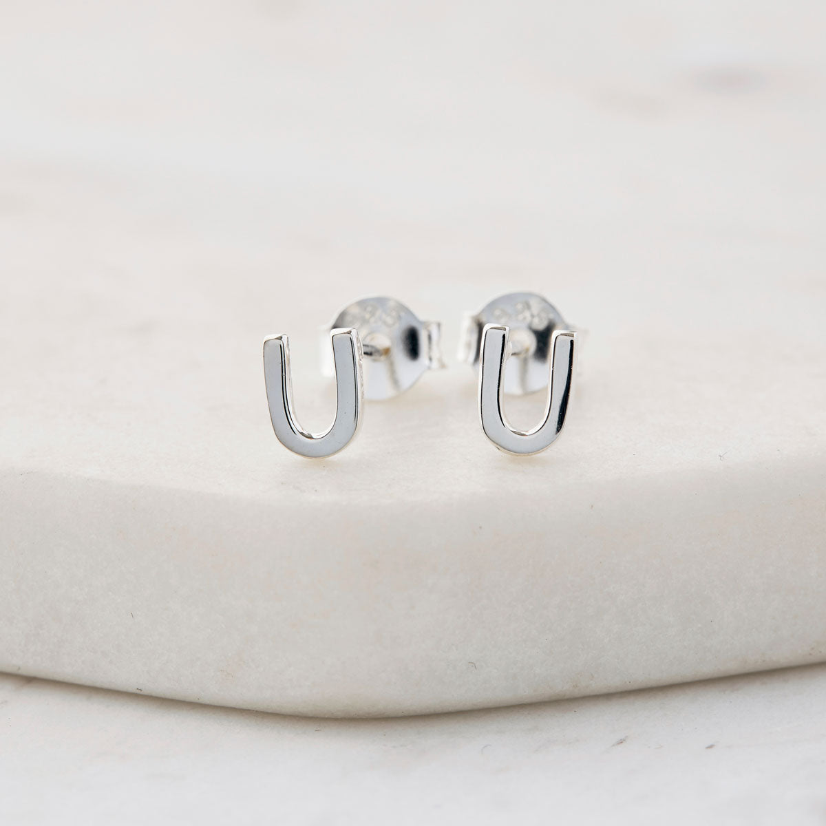 Alphabet Stud Earrings for Women - A-Z Letter Initials, Gold & Silver Plated, Hypoallergenic - Perfect for Gifts, Everyday Wear & Special Occasions