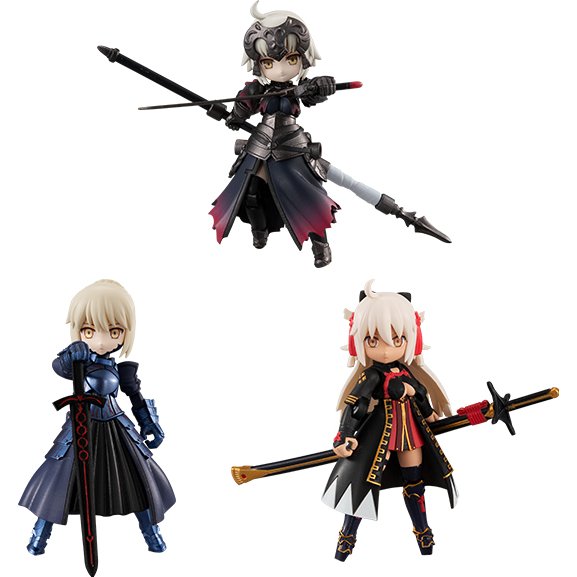 Desktop Army Fate/Grand Order Vol 4 TM 791d Chaldea Series Trading Figures Box Set of 3 - Collectible Anime Figures for Display, Gaming Decor & Gift for FGO Fans